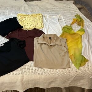 8 Assorted Women's Tops Bundle Size M/L